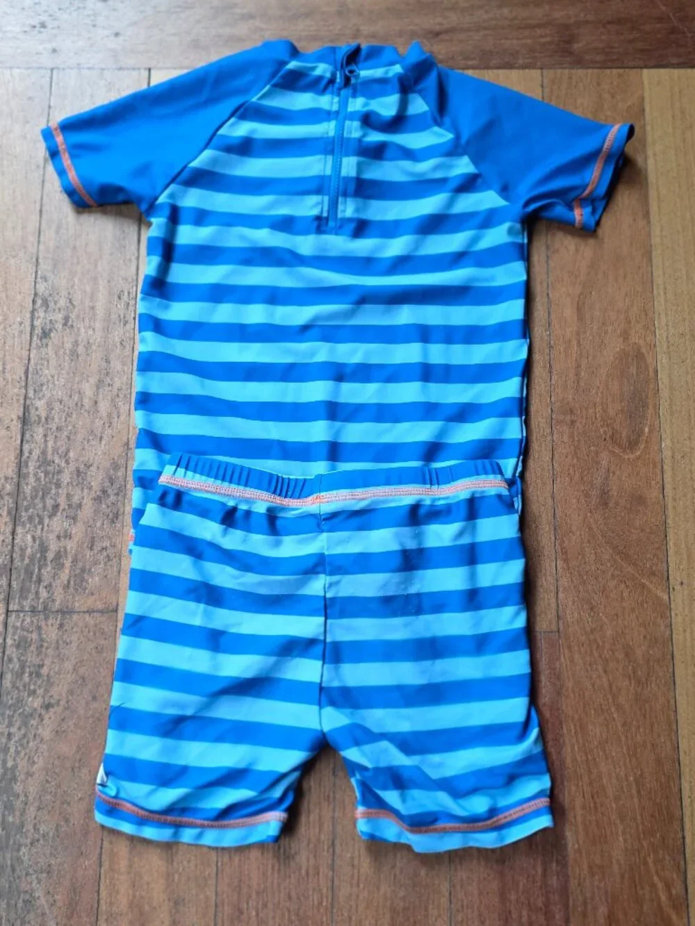 Disney Mickey And Friends Toddler Striped 2-Piece Bathing Suit Size 5
